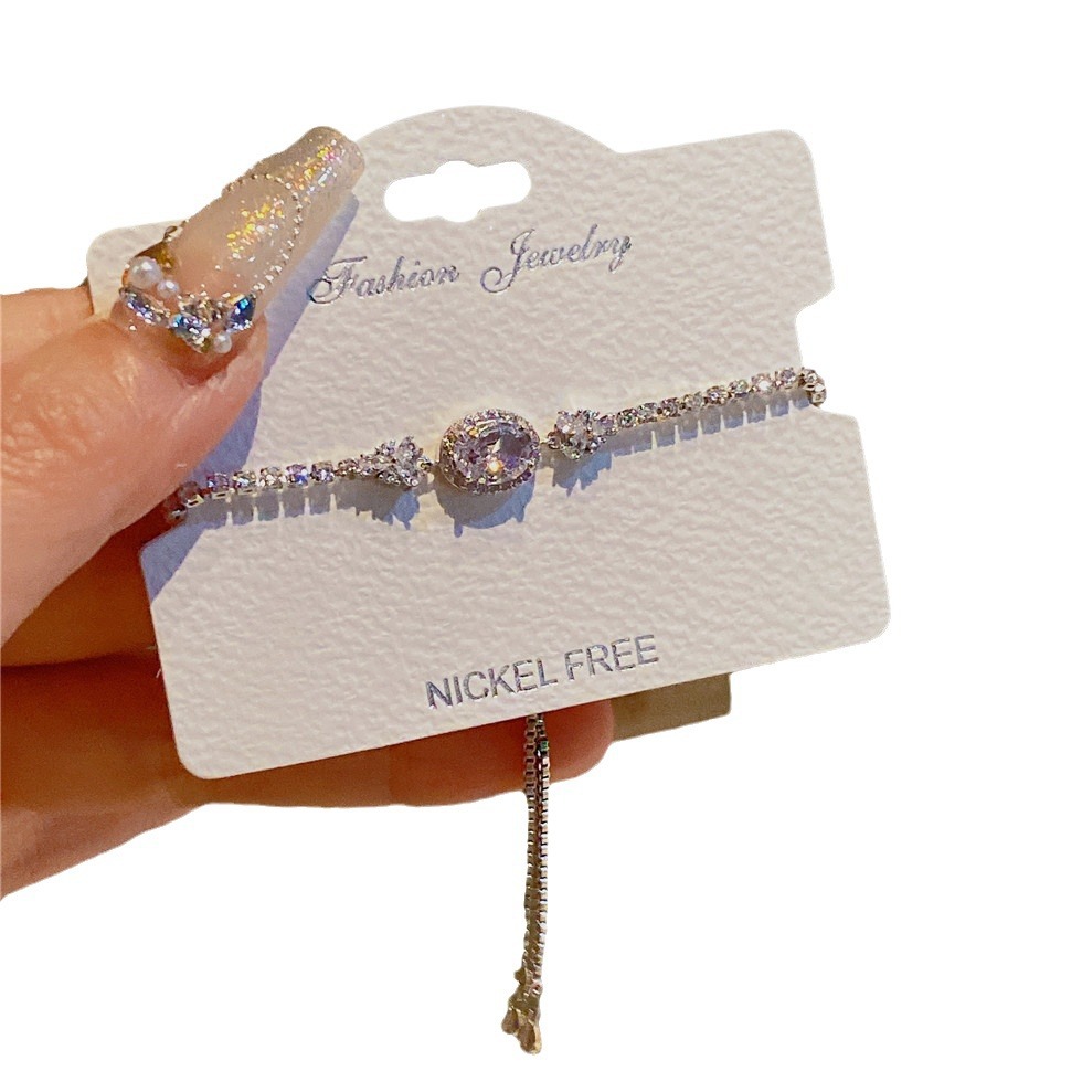 Unisex gentle circle bracelet 2024 exquisite and beautiful drawstring bracelet female jewelry_voghion.com