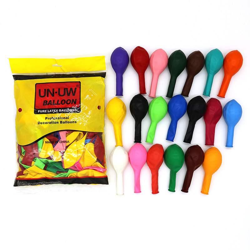 UN.UW12寸亚光气球婚庆批发对了牌厂家结婚生日装饰布置商