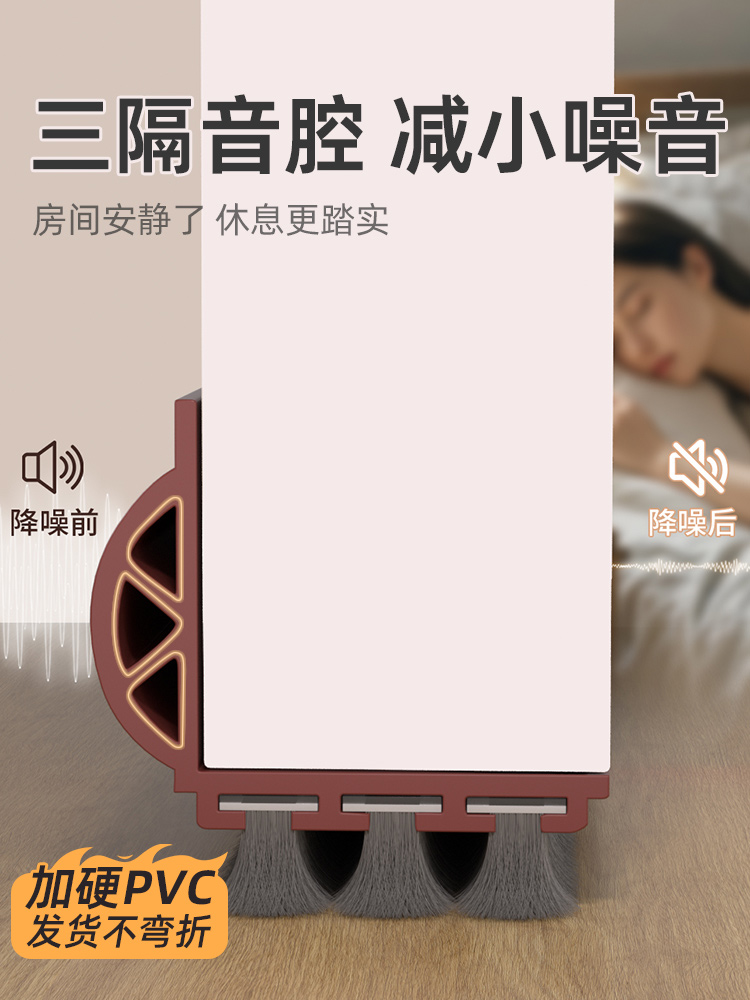 ♔门缝门底挡板房门隔音卧室门缝隙填充防风密封胶条门底下静