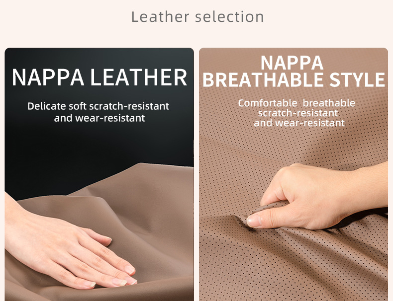 Cross-Border Popular Car Seat Cushion, Breathable Nappa Leather Seat Pad, Soft and Comfortable for All Seasons, Size Three