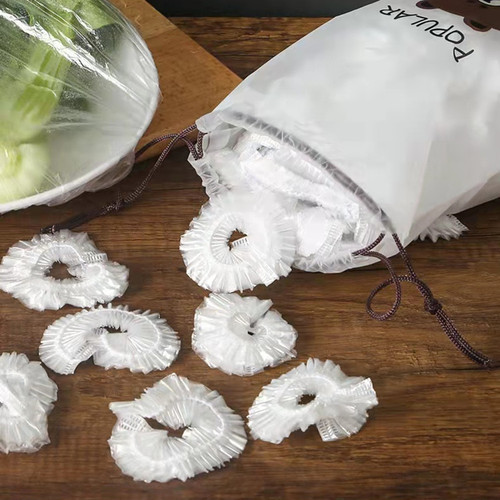 Honeycomb-shaped food-grade disposable preservation bags for household use, small bear bag, refrigerator preservation film bag