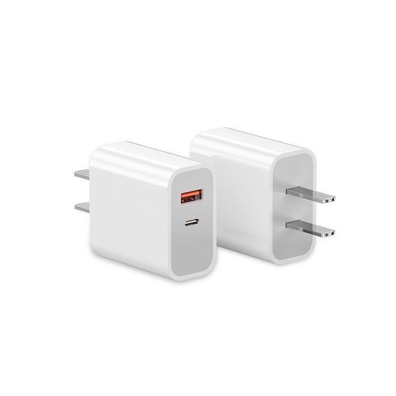 Cargador rápido de 20W PD + QC de doble puerto 3C certificado para Apple 8 - 17 conjunto de cabezal de carga de teléfonos Android
