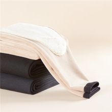 品牌驼绒打底裤护腰护膝保暖裤男秋冬厚款加绒棉裤发热抗寒高腰裤