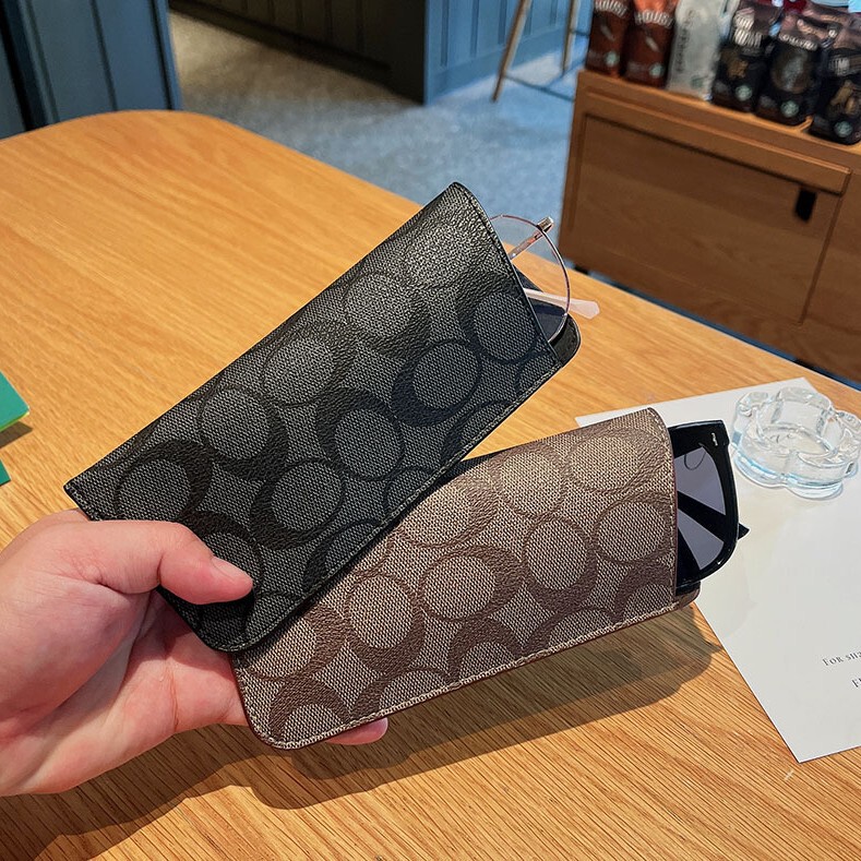 Simple Retro Camellia Glasses Bag Universal Myopia Glasses Protective Cover Sunglasses Storage Bag Portable Glasses Case