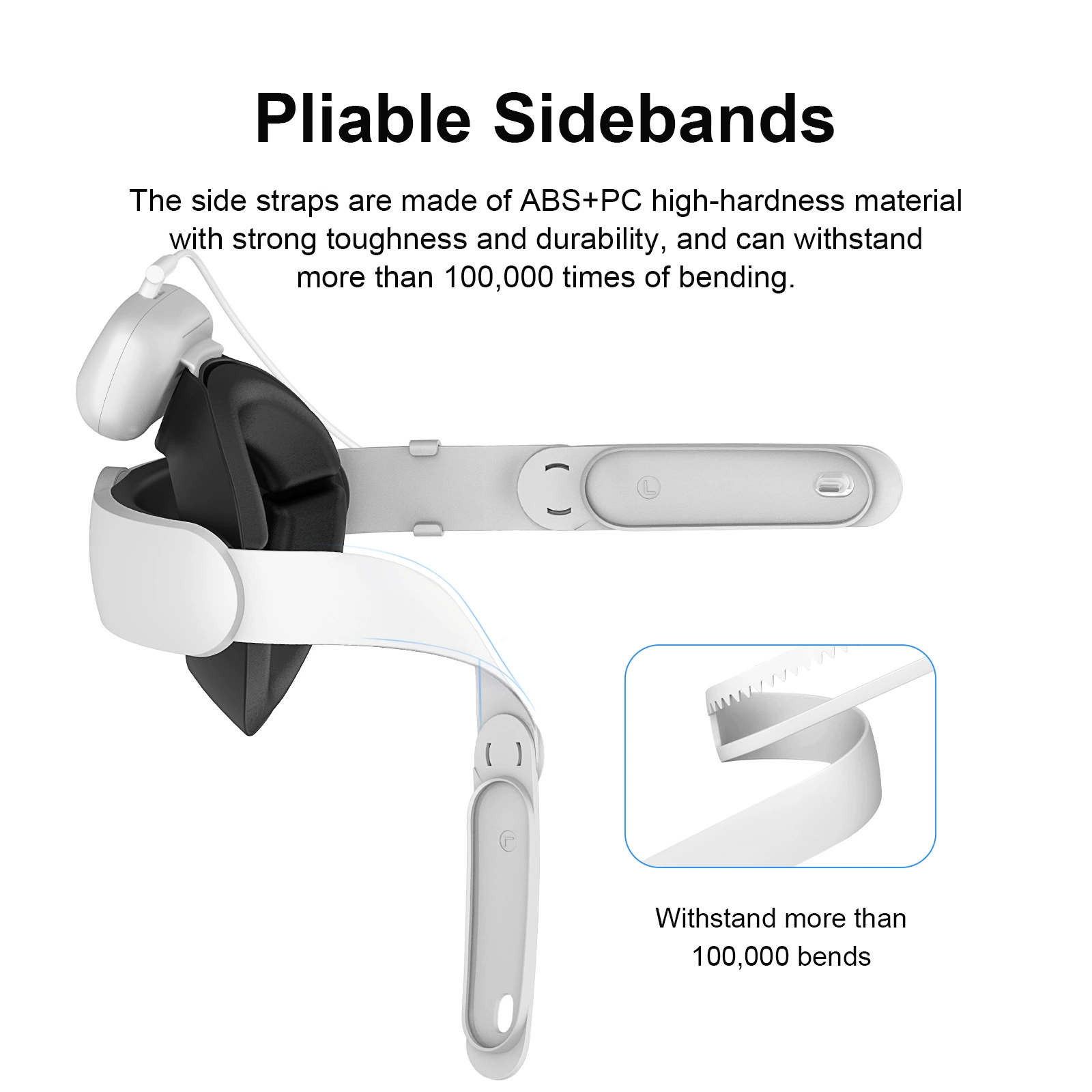 Headband *S, changeable comfortable accessories, power supply, 6000mah