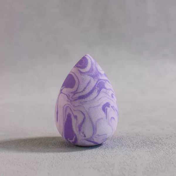 Drop-shaped, purple, camouflage