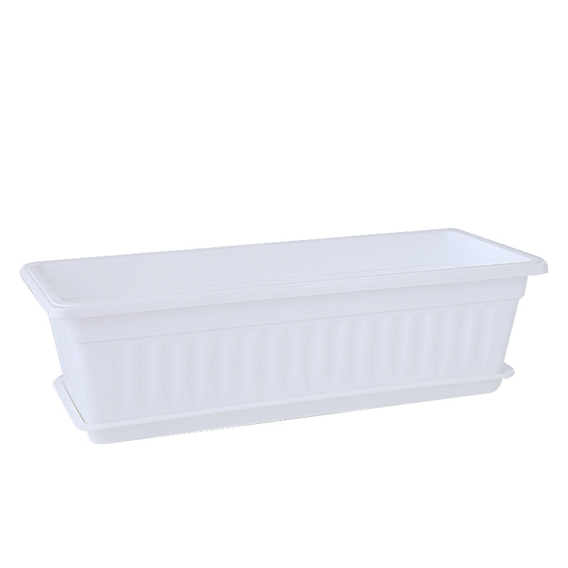 Balcón maceta de vegetales con mucha carne maceta de plantas verdes macetas rectangulares macetas de plástico de resina gruesa fabricantes