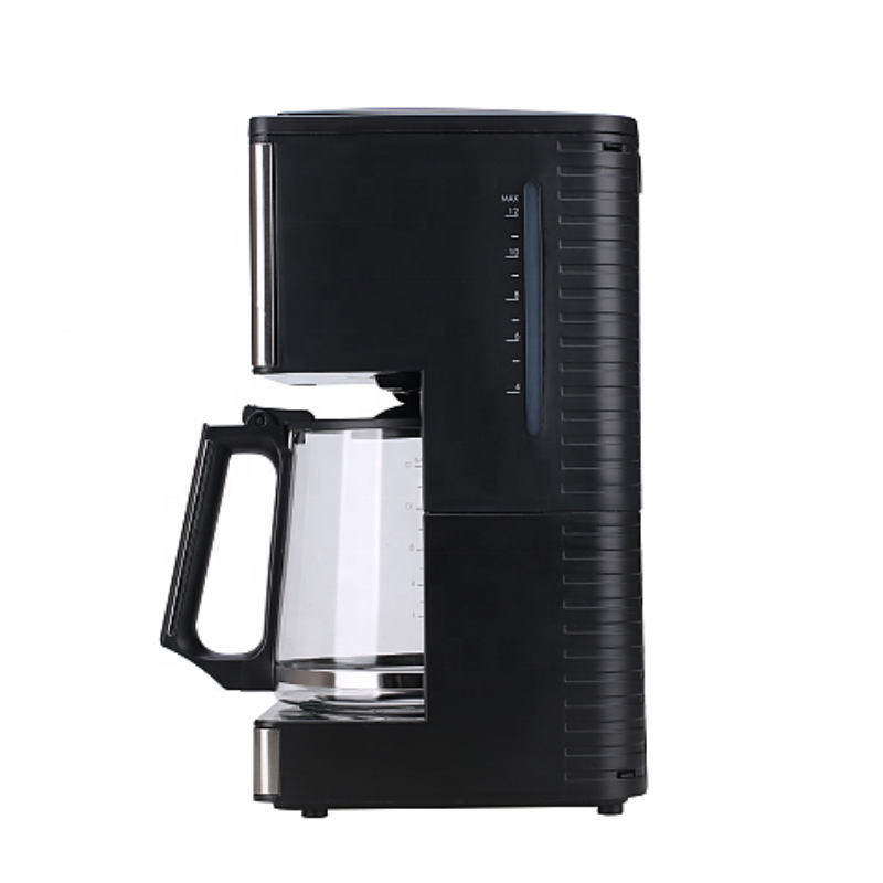 Transfronterizo 1.8L cafetera de goteo pantalla de tiempo operar botón de cafetera de goteo electrodomésticos