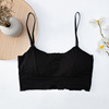 Top with cups, T-shirt, sexy sports elastic underwear, Korean style, beautiful back, for running