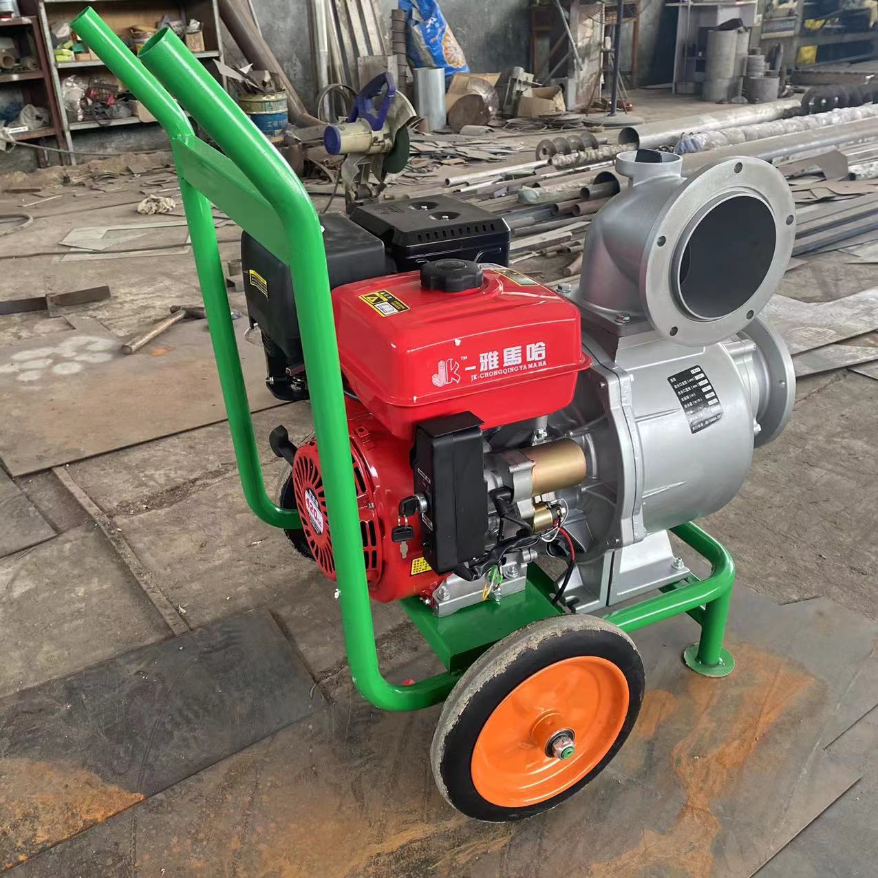 鲁强汽油抽水泵使用方法 小型农用喷灌浇地抽水机厂家