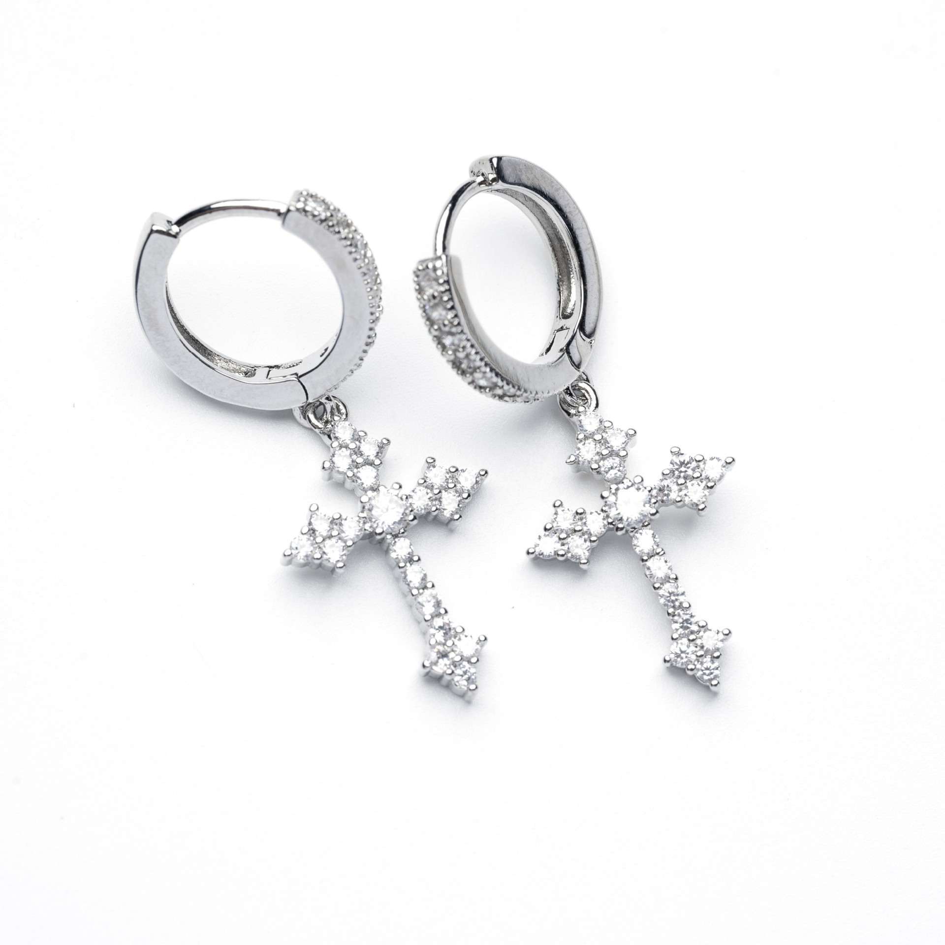 X152-A (Cross earrings) a pair