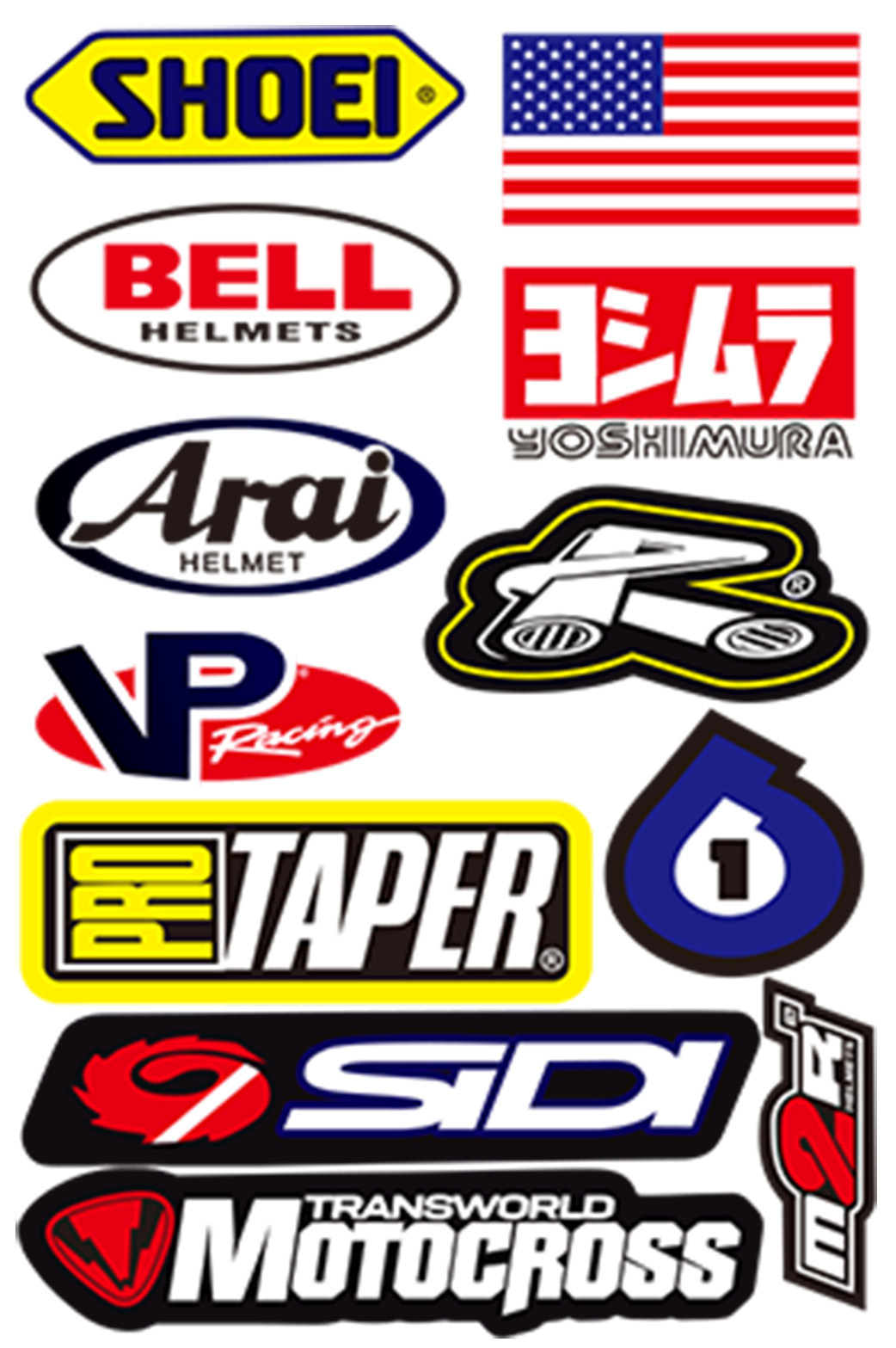 Nuevo Amazon motocross Racing pegatinas bicicleta piezas de coche patrocinador casco PVC calcomanías