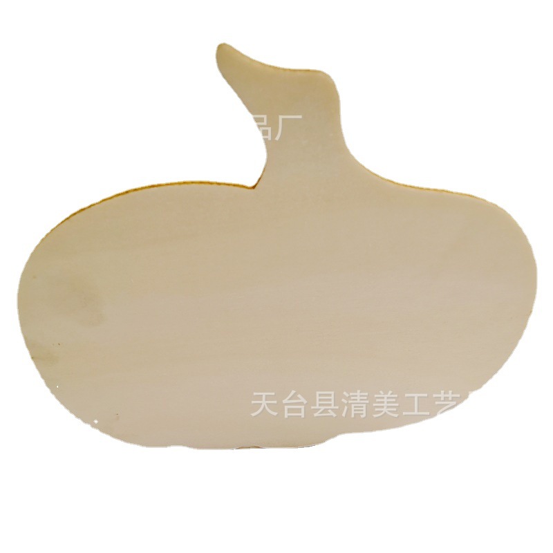 16*14cm gran calabaza de acción de gracias forma de madera decorativa calabaza sin procesar colgante de fiesta de Halloween