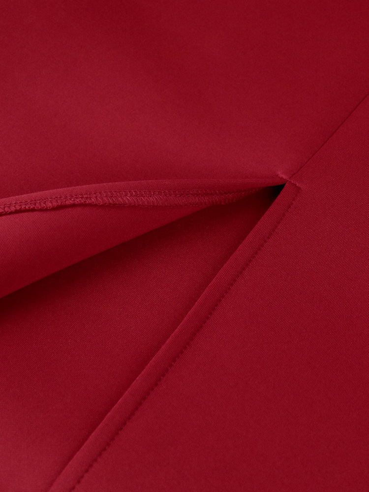 Women's Clothing deep V sexy low cut dress plus size ruffled banquet dress _voghion.com