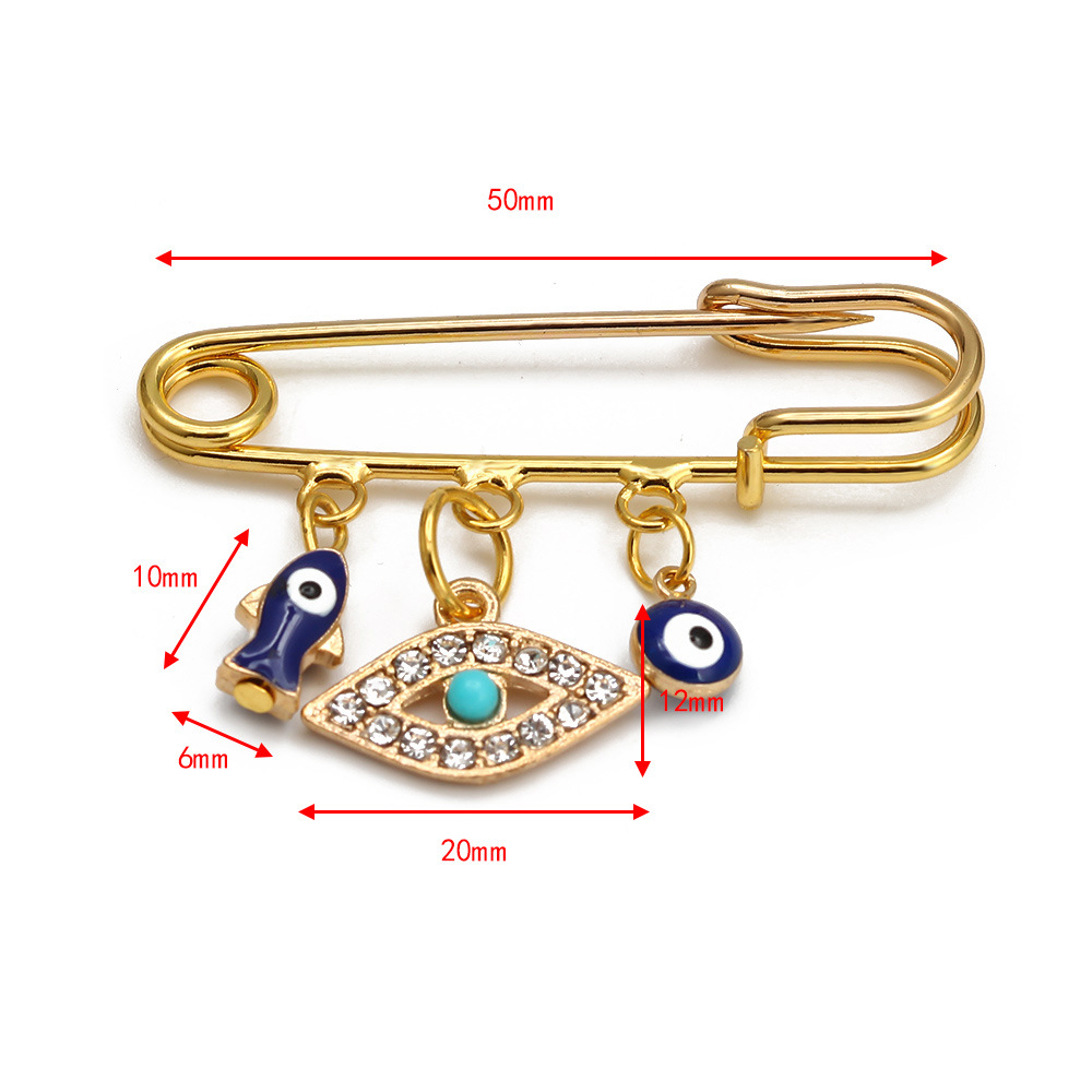 Simple Style Eye Alloy Plating Women's Brooches display picture 26