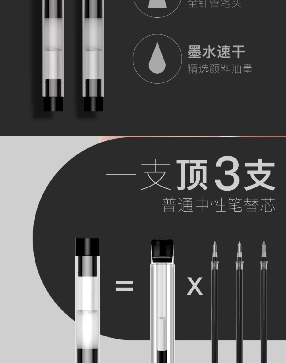 全针管中性笔