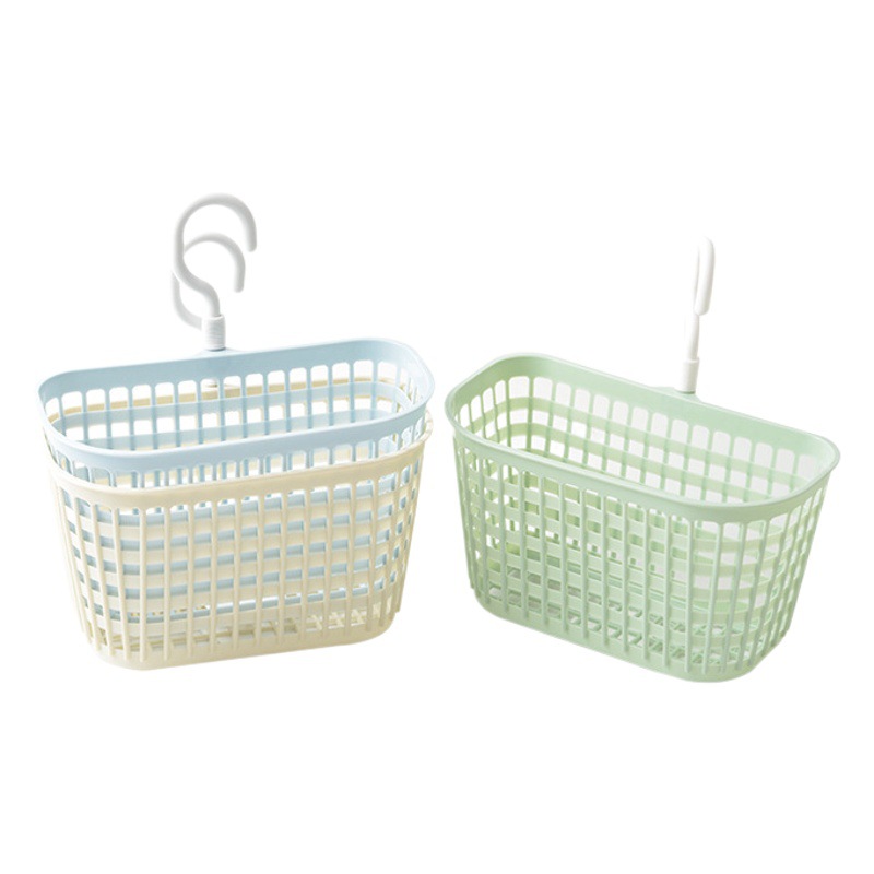 Cesta tejida cesta colgante baño pequeña cesta de noche cesta colgante de noche cesta de plástico cocina rack de almacenamiento gancho de pared