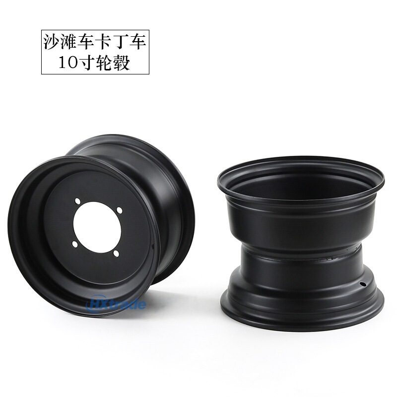Atv Beach Vehicle Accessories 23X7.00-10 Tire Rim 22X10-10 Four-Wheel Vehicle Steel Rim Four-Hole Wheel Hub