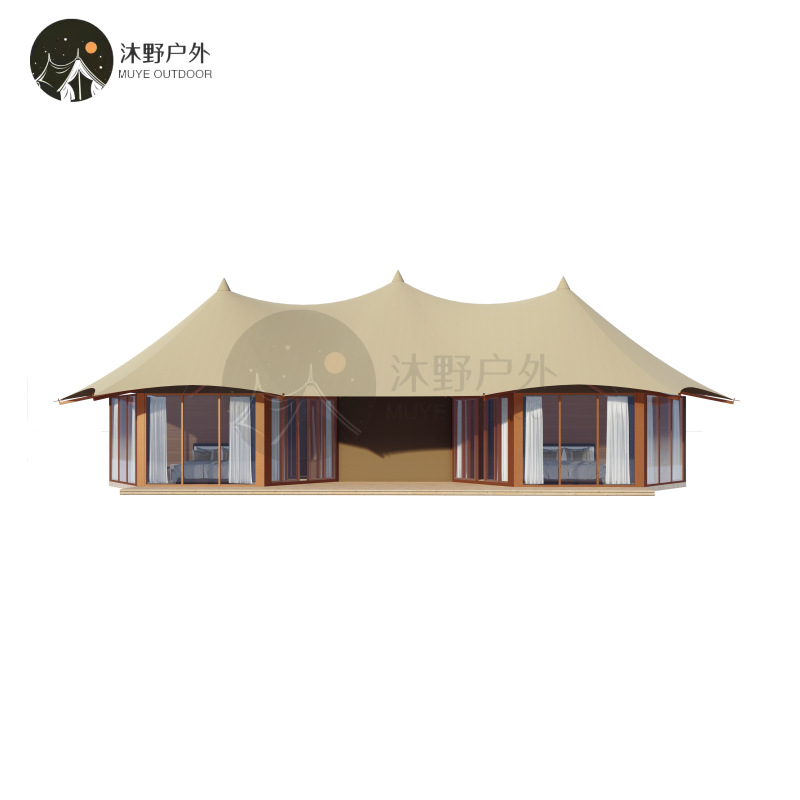 Muye cama de alta calidad al aire libre y desayuno de lujo Gran Hotel tienda de campaña de alta gama
