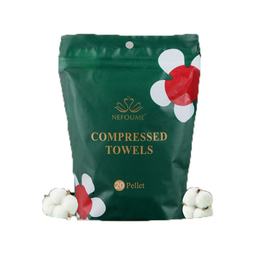 Nipome compressed towel thickened independent 20 pieces F pattern cotton portable disposable candy square towel when going out