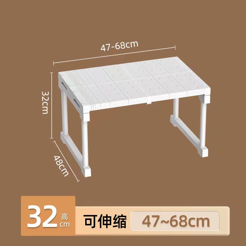 Armario en capas partición Punch-libre retráctil organizador rack gabinete de cocina fregadero cubierta completa rack de almacenamiento