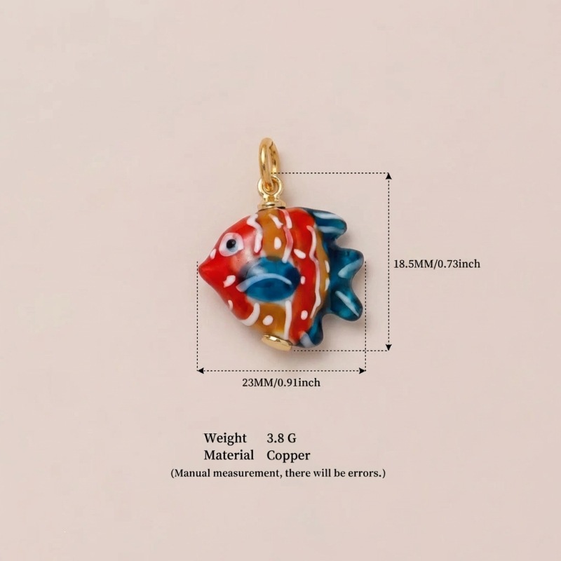 Elefantes de plátano de Europa y Estados Unidos explotadores transfronterizos spot animal mundo pequeño pez panda cachorro mariposa adornos de cobre lindos collar DIY