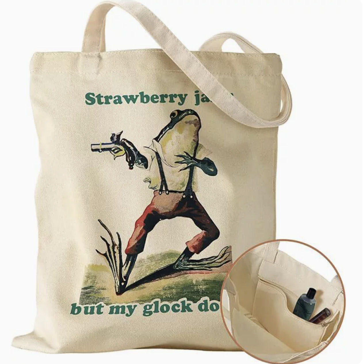 Comercio exterior transfronterizo de Amazon Monet pintura al óleo impresión de dibujos animados letras de lona bolso de hombro bolso de mano bolso de cosméticos