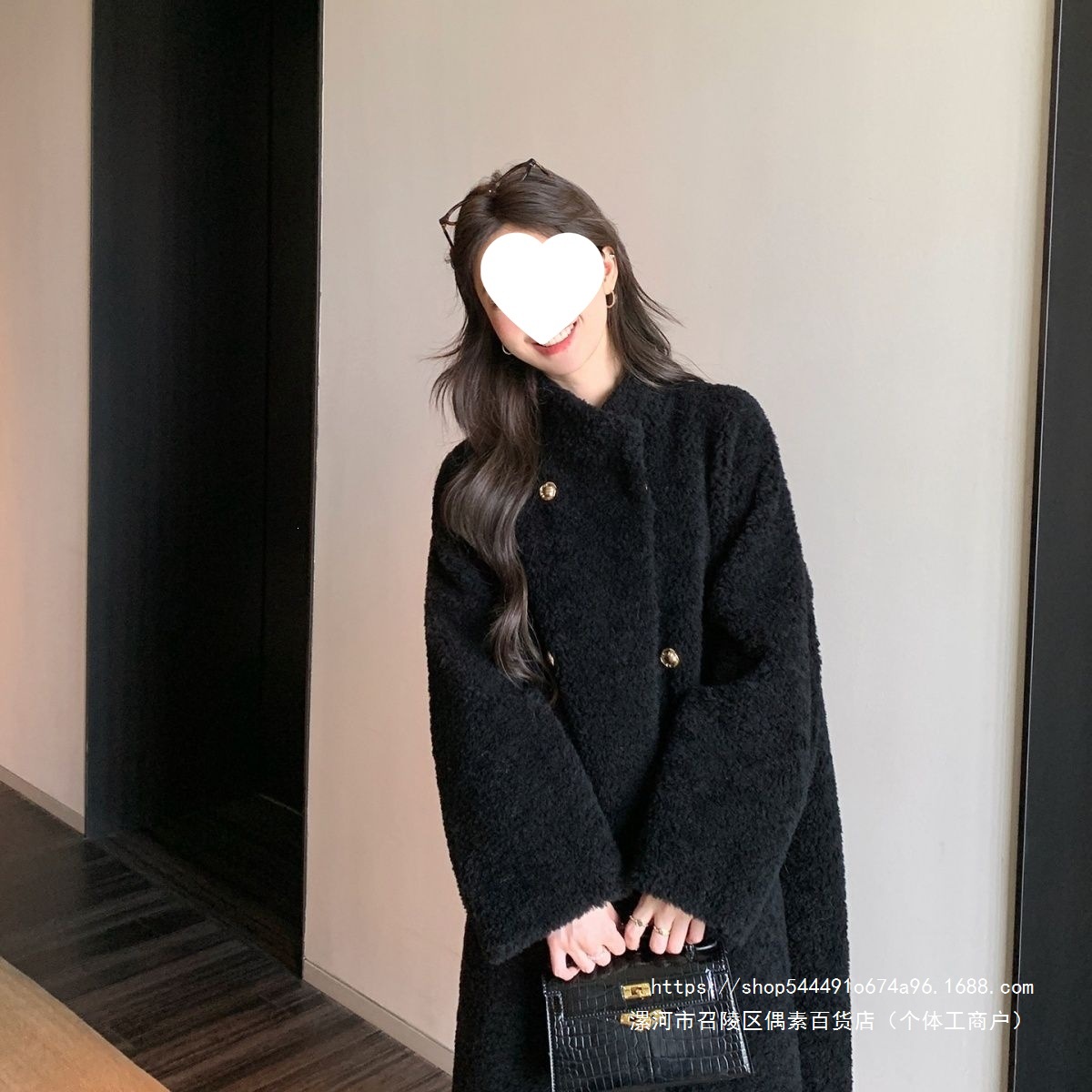 时尚新款羊剪绒皮毛一体仿皮草长款毛毛外套女2026秋冬羊羔毛大衣