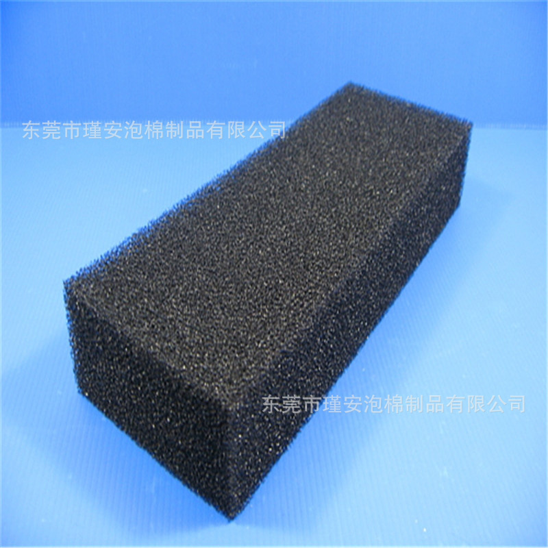 幕墙厂辅料用疏水海绵耐水防堵黑色过滤海绵10-60PPI孔径可定尺寸