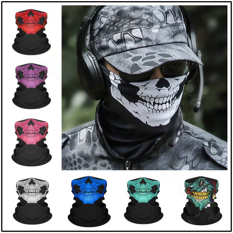 Magic Headscarf Men's Autumn and Winter Sun Protection Cycling Outdoor Face Towel Women's Versatile Dustproof Ghost Mask Skull Mask Headgear