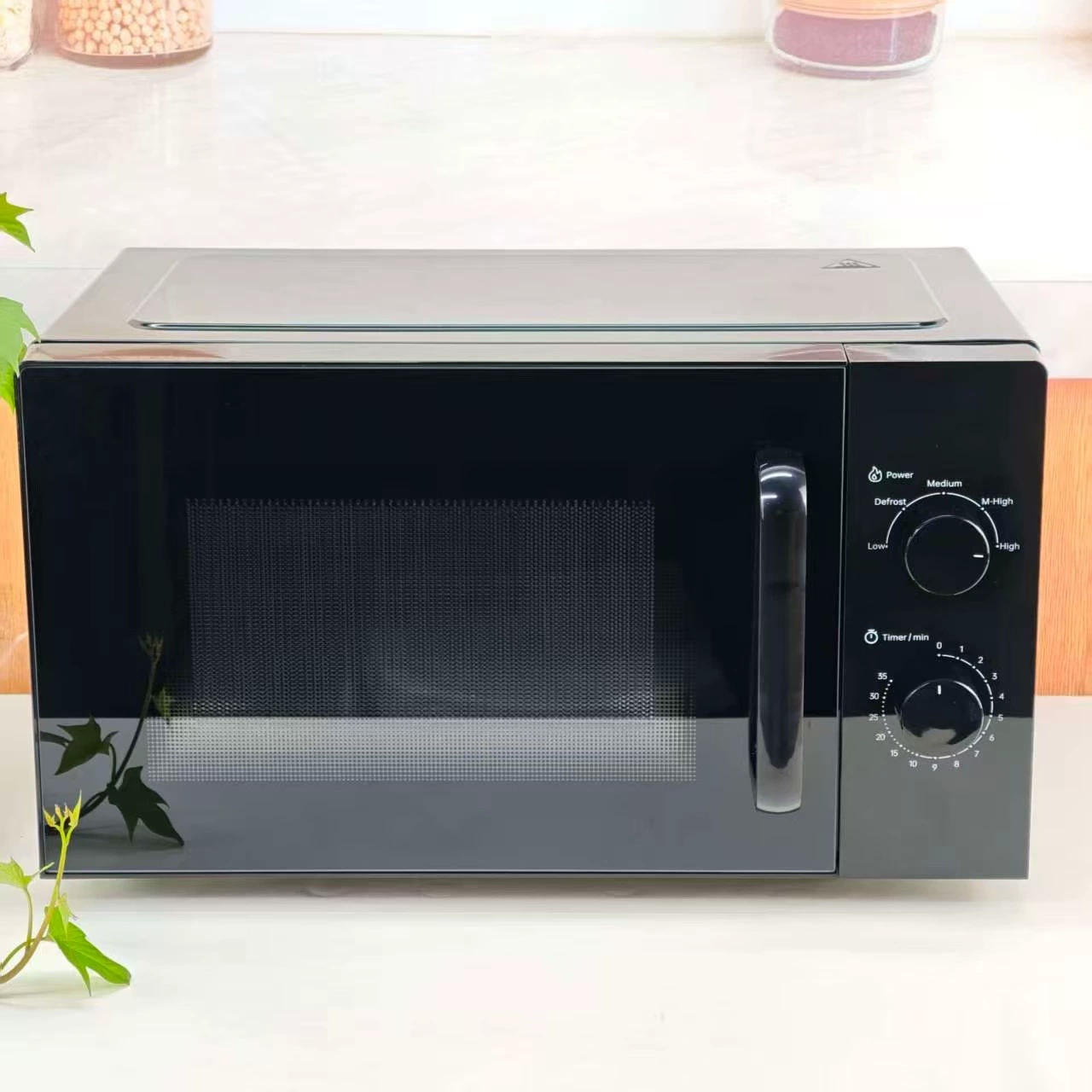 Microwave Oven F.BLÜMLEIN 25 L, mechanical knobs, turntable, EU/UK plug options