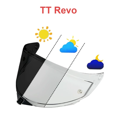 High-Definition Night Vision Mirror – Dəbilqə (Kaska) aksesuarları - tt-revo-transparent-to-dark-black