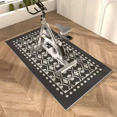 Avtomobil döşəmə paspasları | Indoor Fitness Exercise, Soundproof - black-background-petal-stitching-60120cm-crystal-velvet
