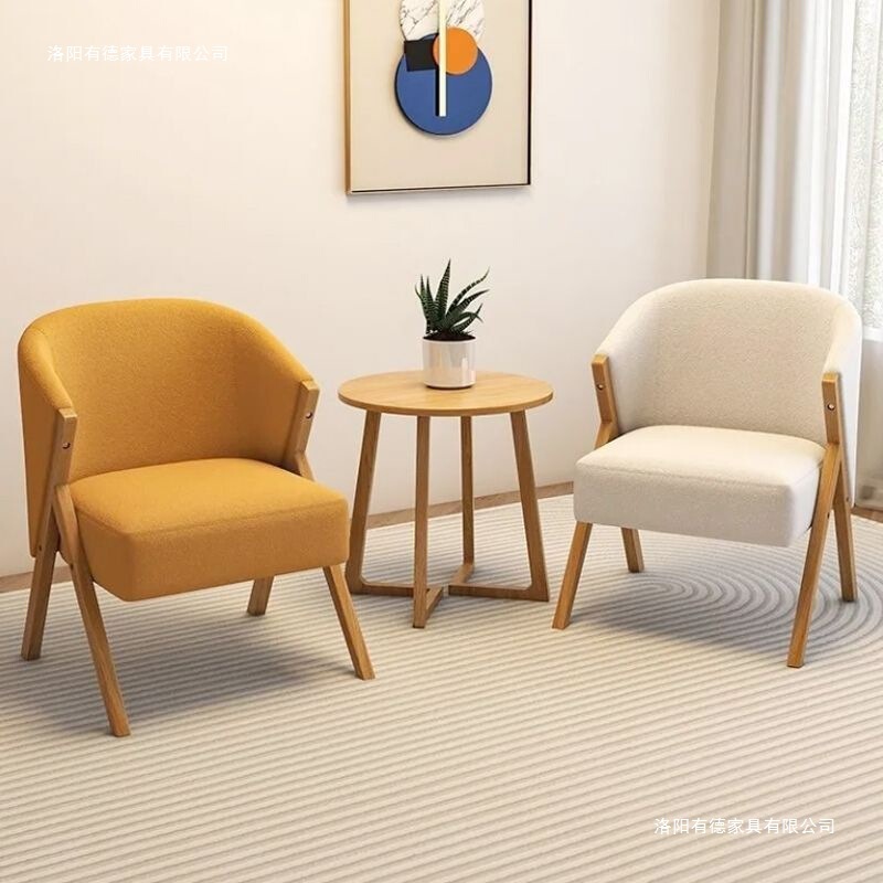 Nordic Single Sofa Chair for Home Use in Living Room and Bedroom, Leisure Chair, Vintage Single Chair, Minimalist Small Sofa