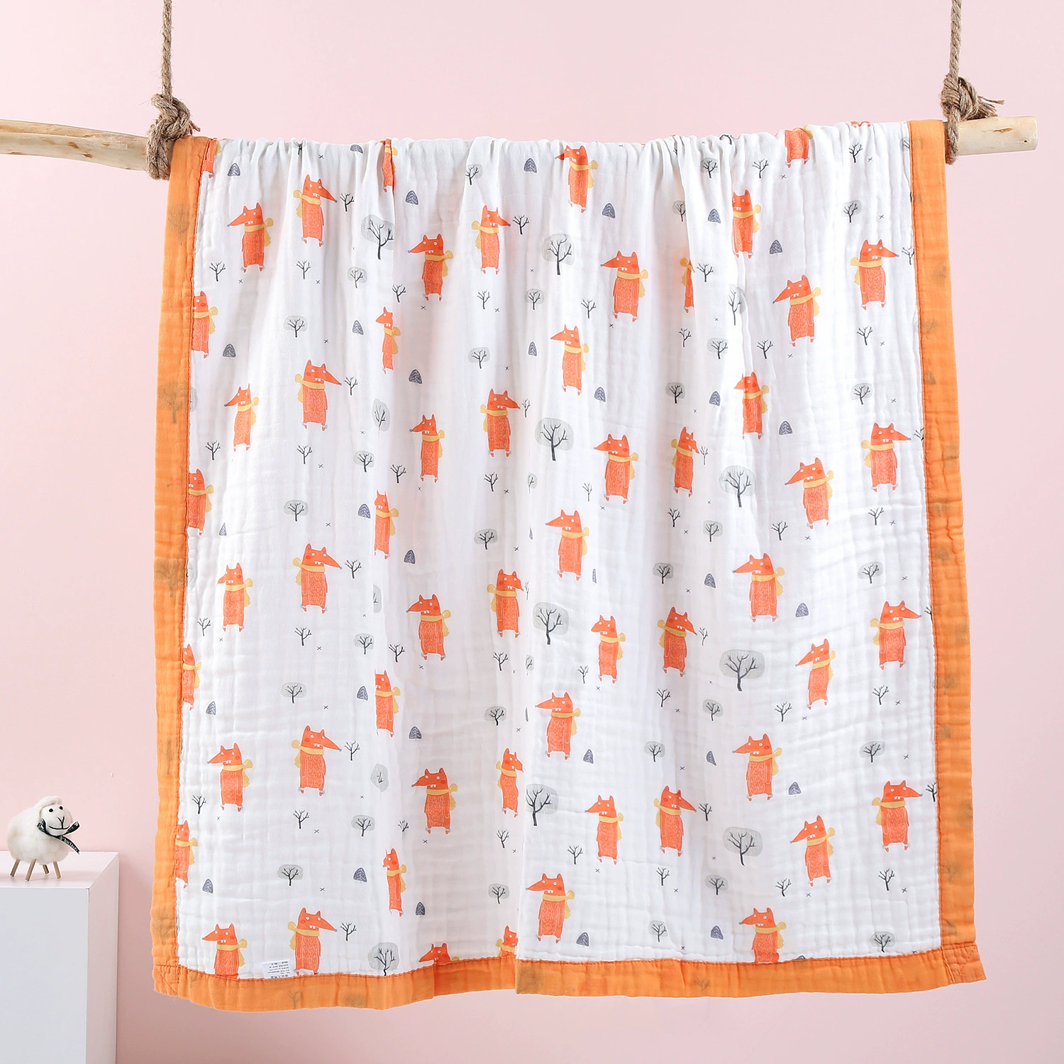 Children's gauze soft bath towel, duvet for new born, water absorbent