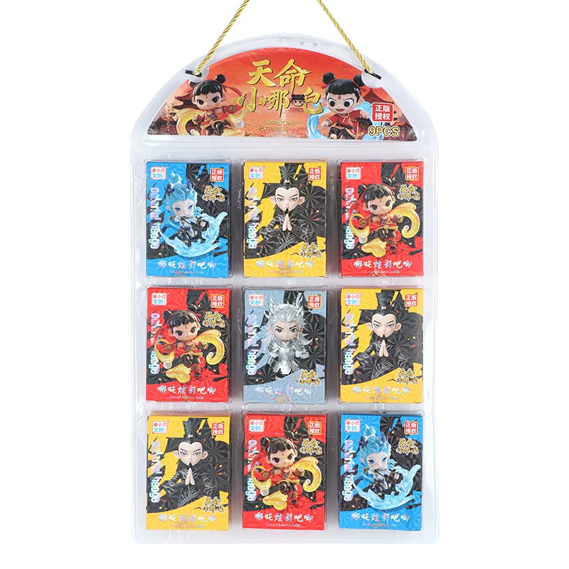 睿小贝 Destiny Little Nezha-Nezha Colorful Baba Детские забавные значки игрушки 9 (платная упаковка)