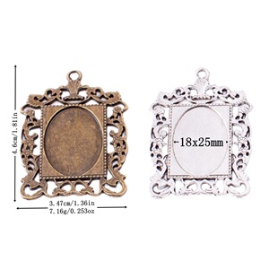 �Ʒ���DIY�͹��\�Ͻ�18*25mm�E�A�Εr�⌚ʯ�� ���zakka 4442