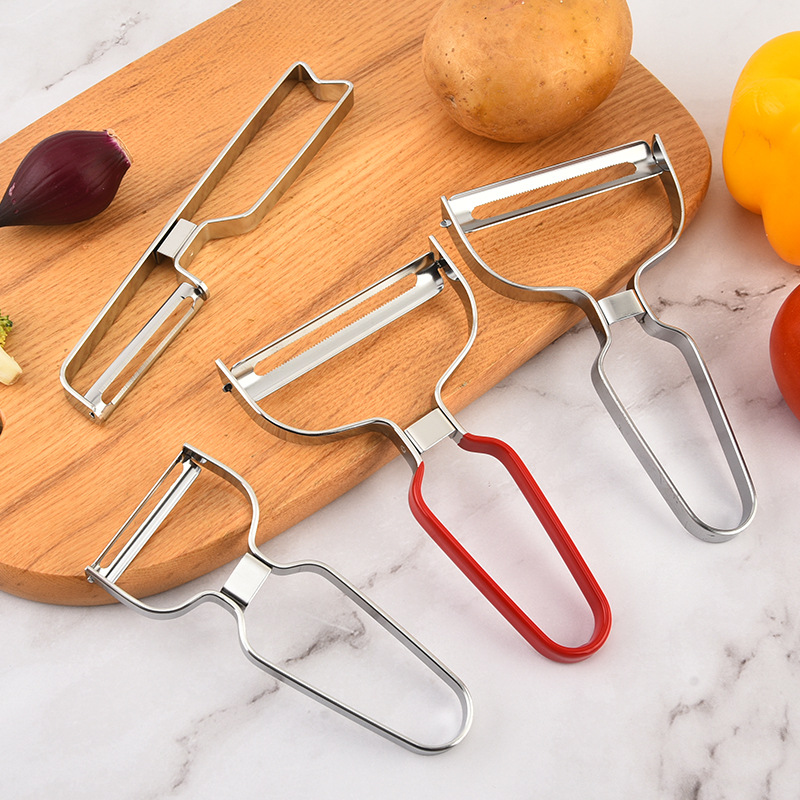 Fabricante de cuchillos de pelado de acero inoxidable, cuchillos de pelado de melón y frutas, verduras domésticas, peladores de patatas, herramientas de raspado de frutas