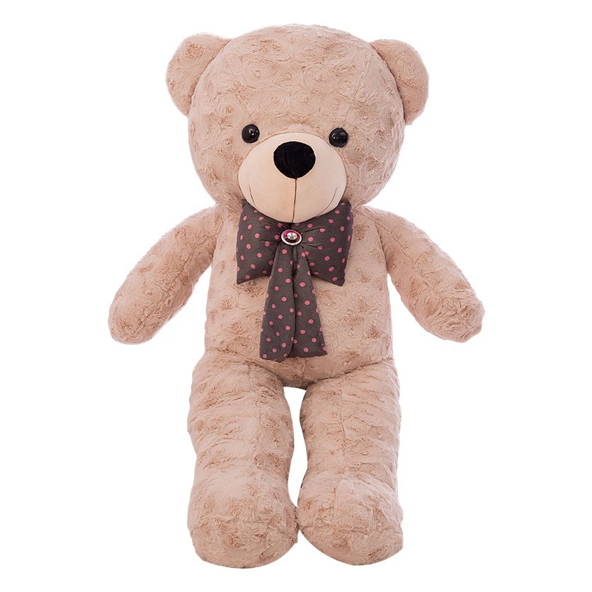 Oso de peluche de dibujos animados, oso de peluche grande, oso de peluche para abrazar, oso con corbata, muñeco de oso, regalo personalizado, muñeco con carcasa de cuero