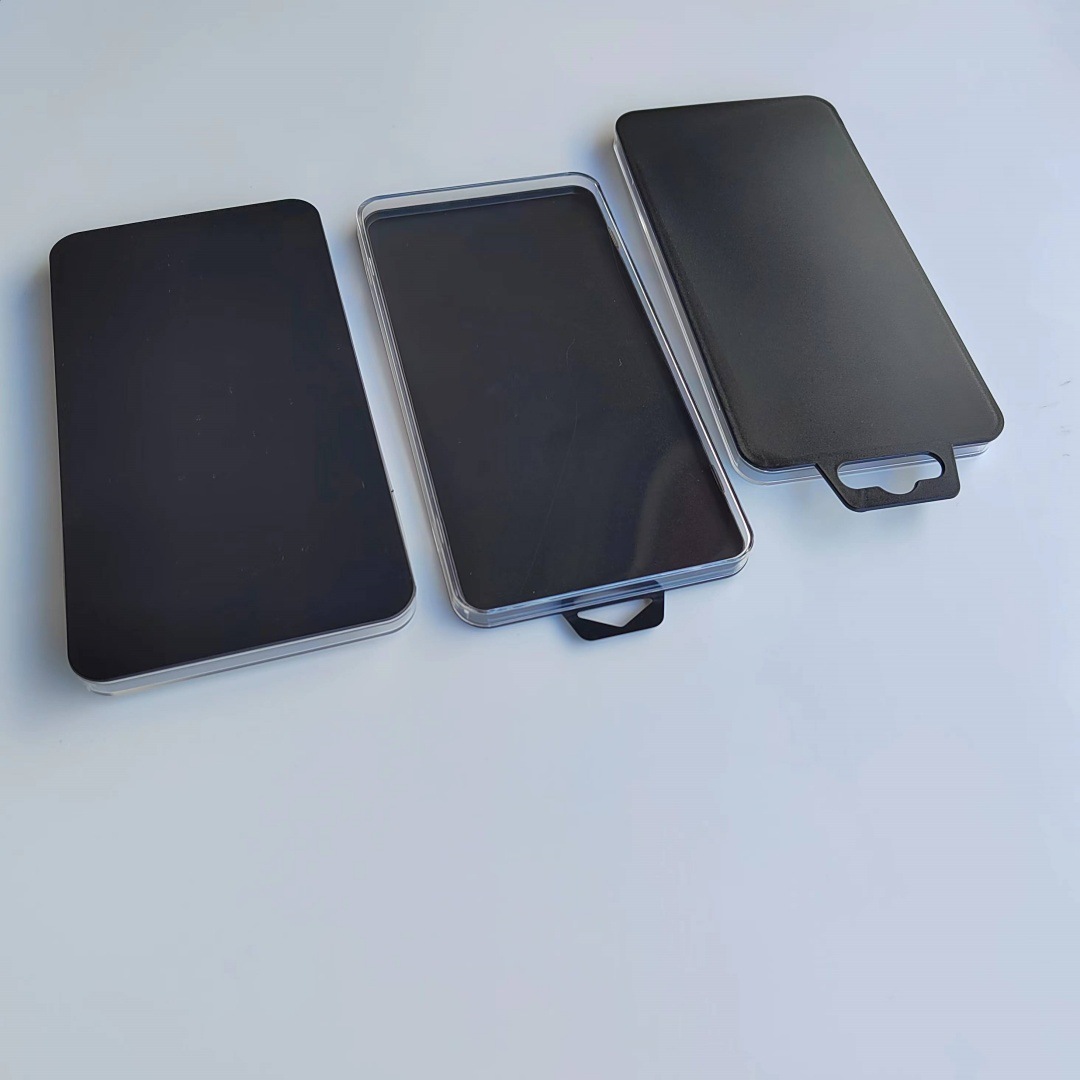 大量现货手机玻璃贴膜包装盒 后视镜镜头钢化膜塑料包装 免费设计