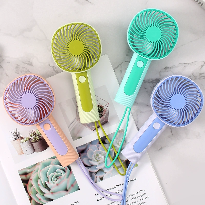 Cartoon small handheld travel table air fan, new collection