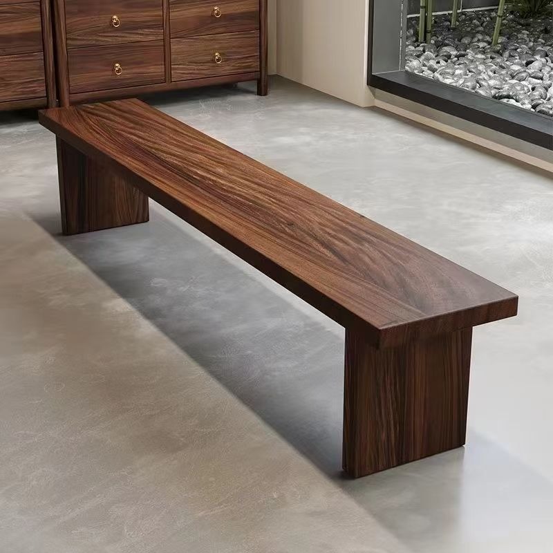 Bancos de madera sólida de alta calidad, taburetes de cambio de zapatos, taburetes de comedor caseros, taburetes de té, taburetes creativos simples