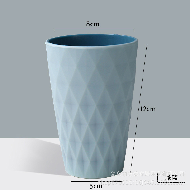 Hogar simple estilo nórdico taza de agua de plástico creativo portátil cepillo de dientes taza estudiante diente taza de dos colores pareja enjuague bucal taza