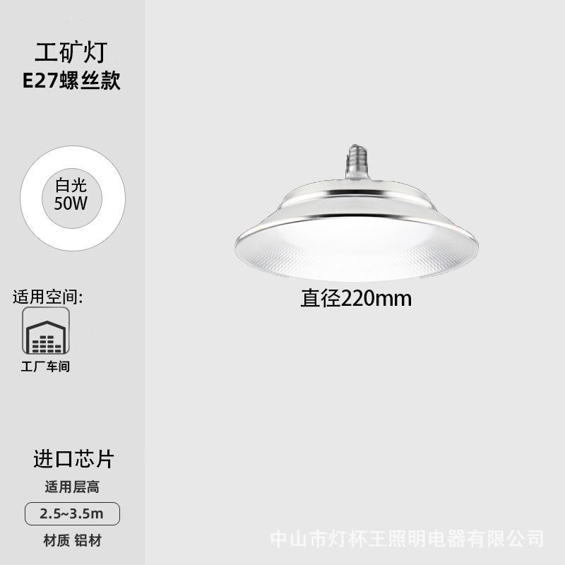 LED de alta potencia lámpara de minería taller de fábrica iluminación doméstica almacén lámpara candelabro tornillo bombilla grande lámpara de ahorro de energía