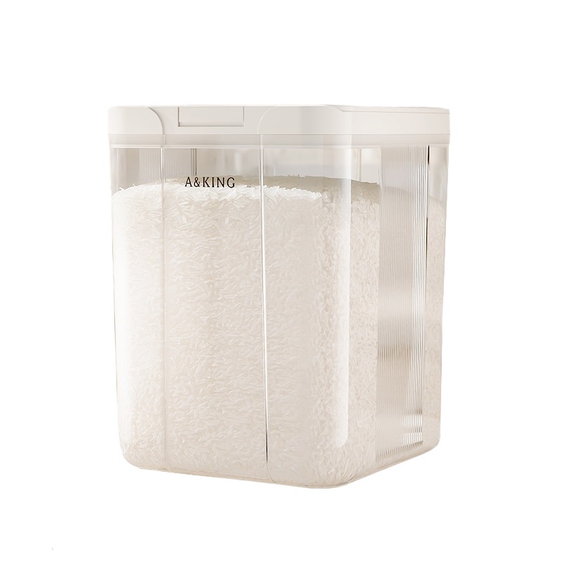 Barril de arroz doméstico 2025 nuevo tipo a prueba de insectos a prueba de humedad de grado alimenticio sellado barril de arroz caja de almacenamiento de arroz caja de almacenamiento de grano de arroz