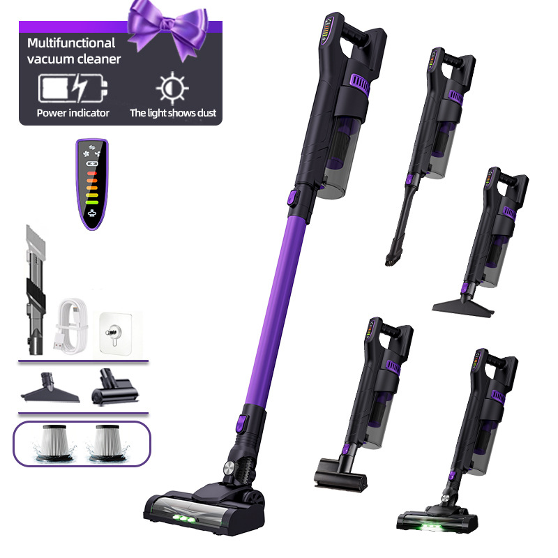 Amazon aspiradora doméstica gran succión inalámbrica portátil visualización digital desmontable alfombra succión arrastradora integrada aspiradora transfronteriza