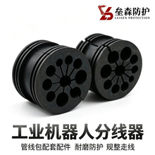工业机器人管线包分线器机械臂线束固定座过线板水管理线器