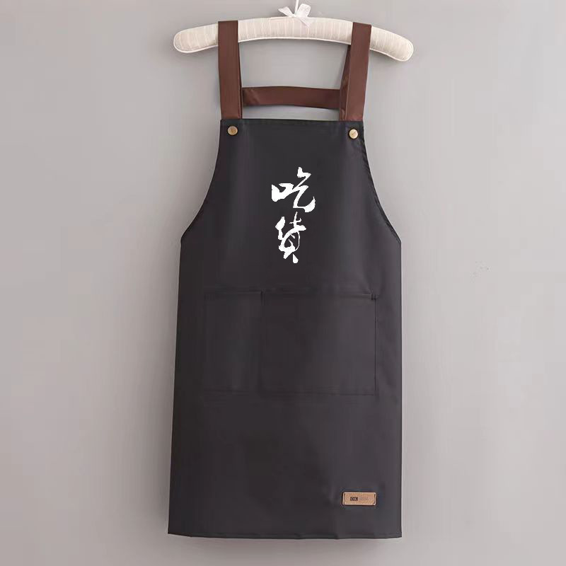 夏の女性料理エプロン家庭用キッチン防水防油薄いタイプ汚れに強い作業服男性はロゴを印刷することができます|undefined