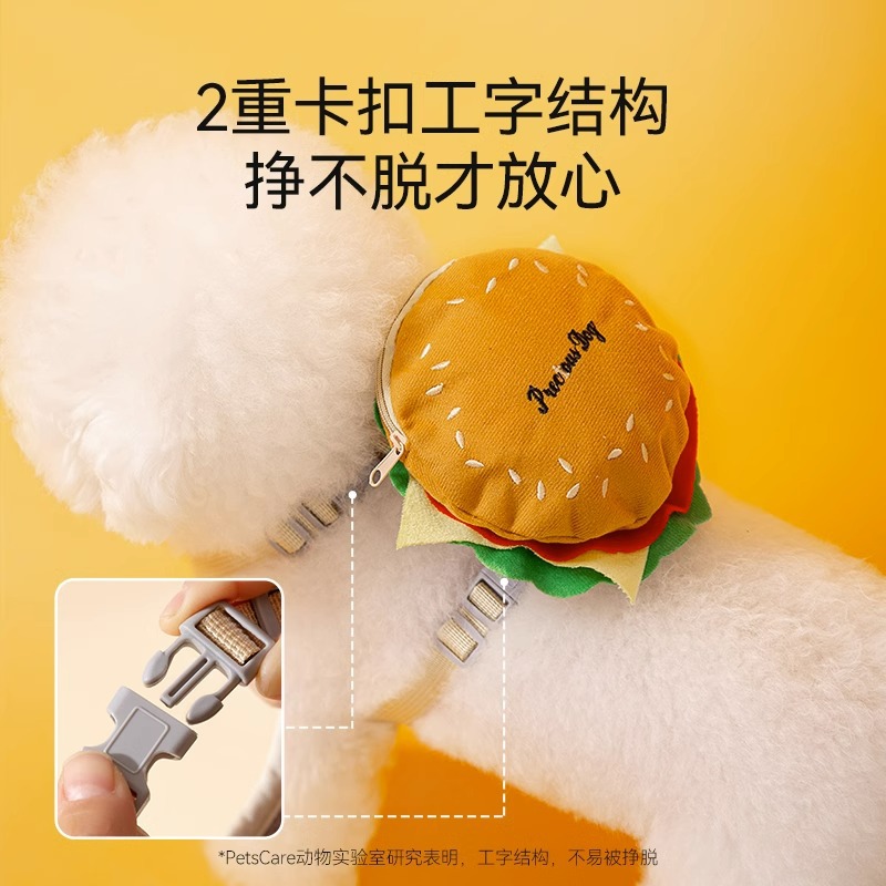 Perro mascota auto-mochila tracción cuerda fuera artefacto Bichon Teddy Bomei pequeño perro pecho espalda anti-rotura