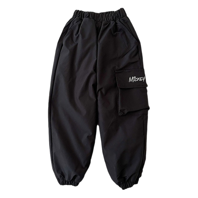 2023 otoño y el invierno de los nuevos niños calientes abajo pantalones nueva norma nacional 90 terciopelo engrosada bebé overoles